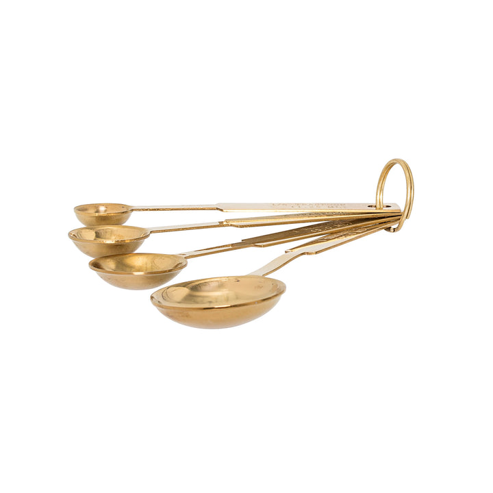 Gold Stainless Steel Measuring Spoons, Set of 4