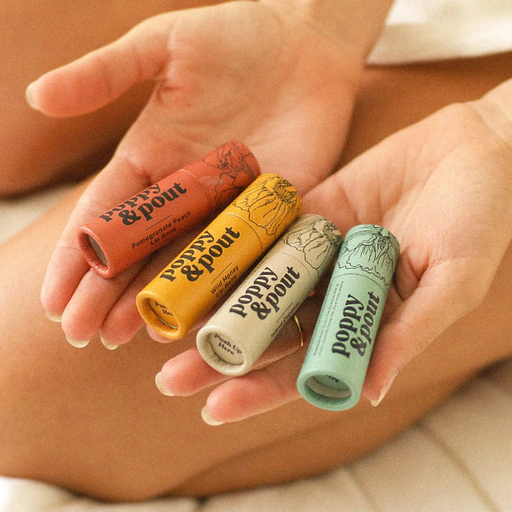 Poppy &amp; Pout Lip Balm Collection | Natural Hydrating Lip Balm