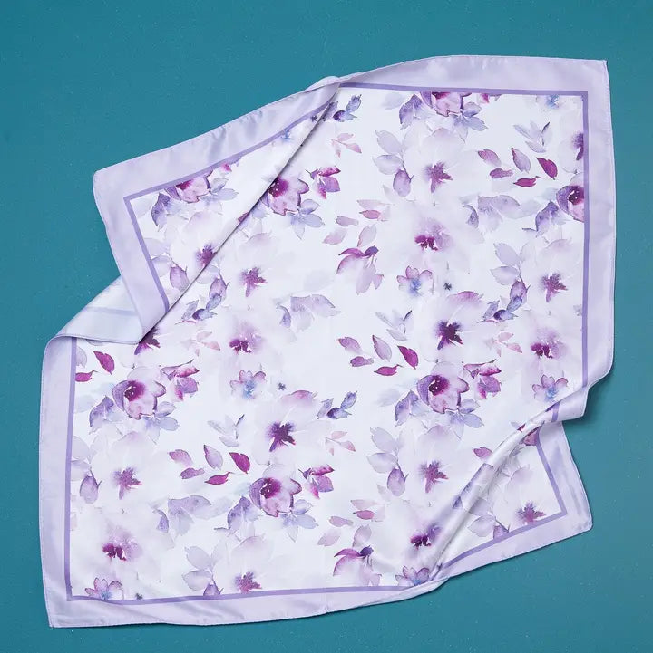 Silky Satin Square Scarf, 27"