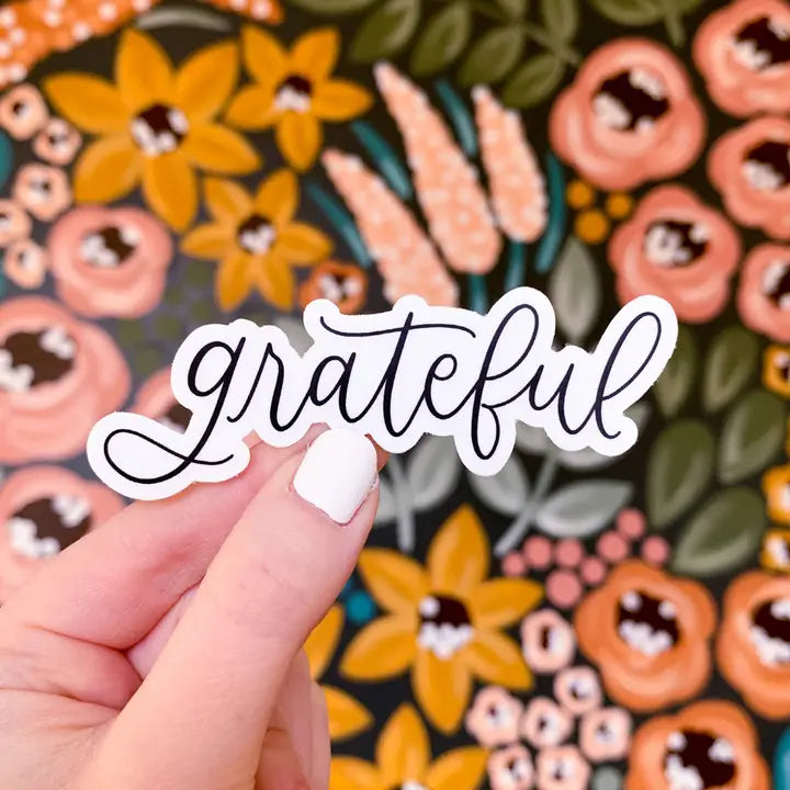 Grateful Sticker, 3.5x1.25
