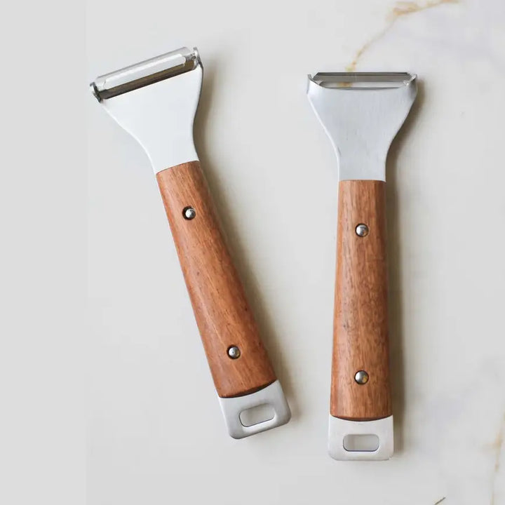 Heirloom Wood Handle Y-Shaped Vegetable Peeler