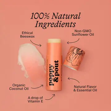 Poppy &amp; Pout Lip Balm Collection | Natural Hydrating Lip Balm