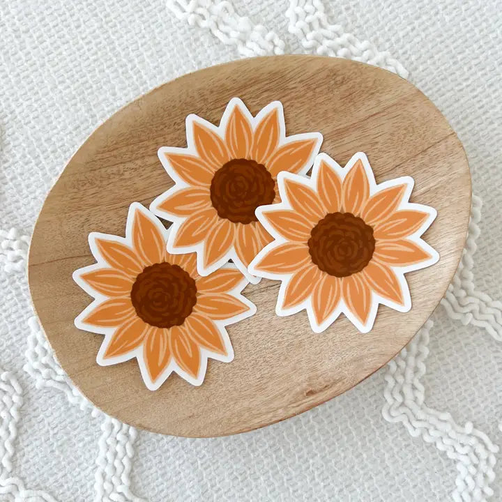 Sunflower Field Sticker, 3"