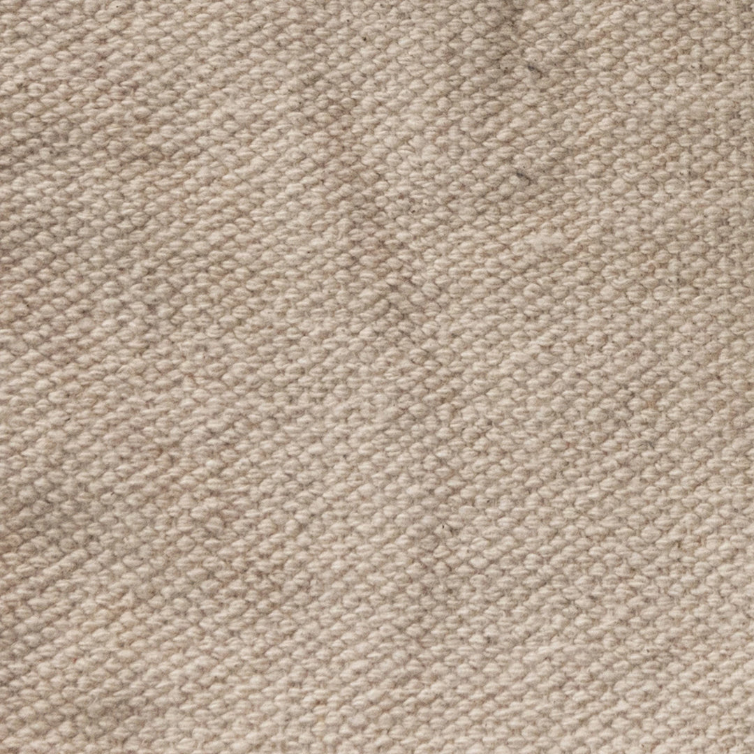 Table Runner w/ Fringe, Grey + Cream, 72" x 14"