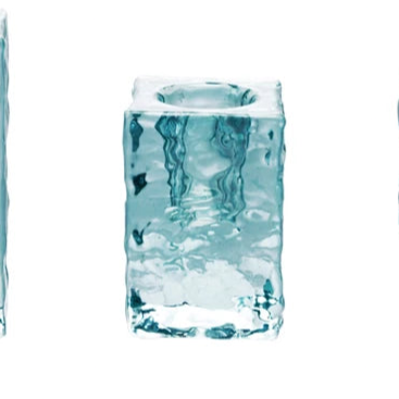 Hammered Glass Taper Holder