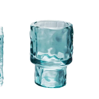 Hammered Glass Taper Holder