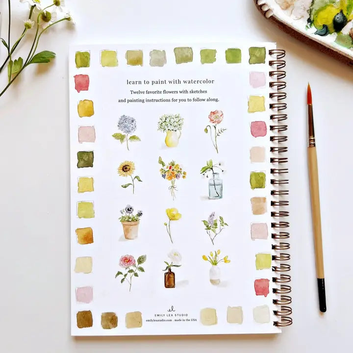 Watercolor Painting Workbooks, Step-by-Step Art Books