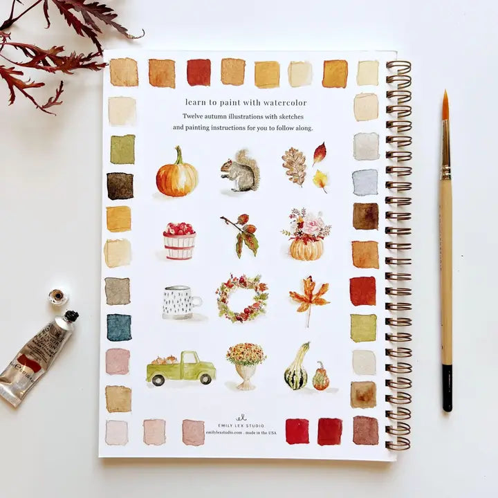 Watercolor Painting Workbooks, Step-by-Step Art Books