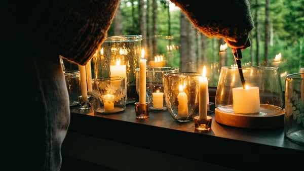 Glass + Wood Farmhouse Lantern