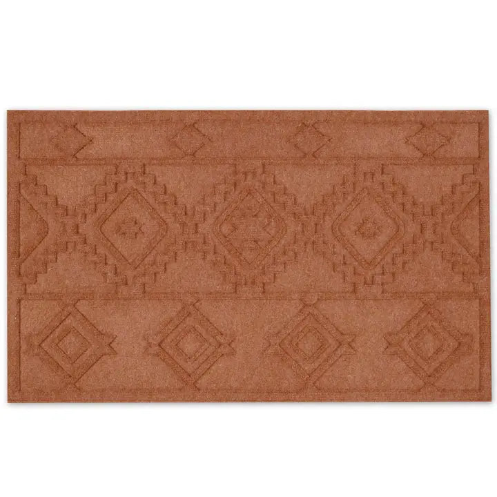 Aztec Geometric Indoor Outdoor Hog Mat, 18" x 30"