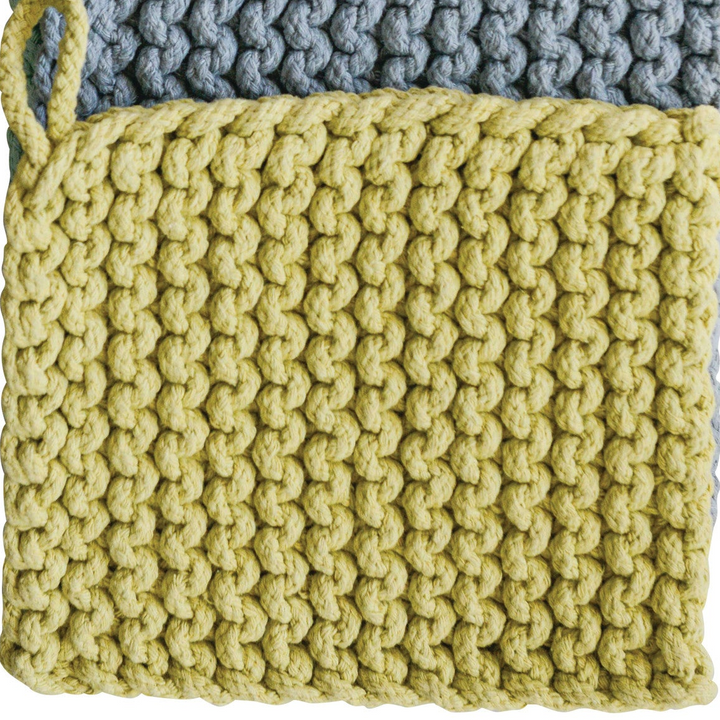 Cotton Crocheted Pot Holder, 8"
