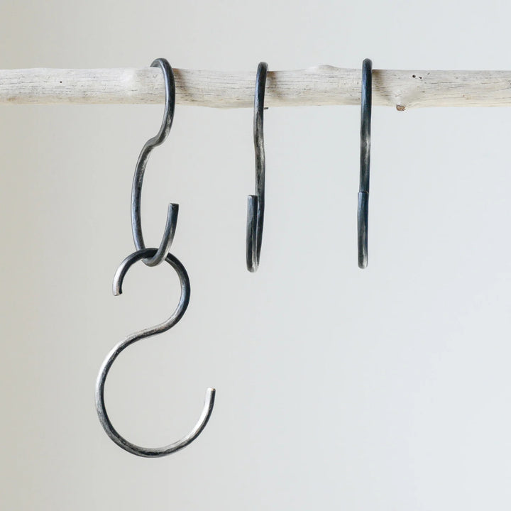 Hand-Forged Iron S-Hook 6"