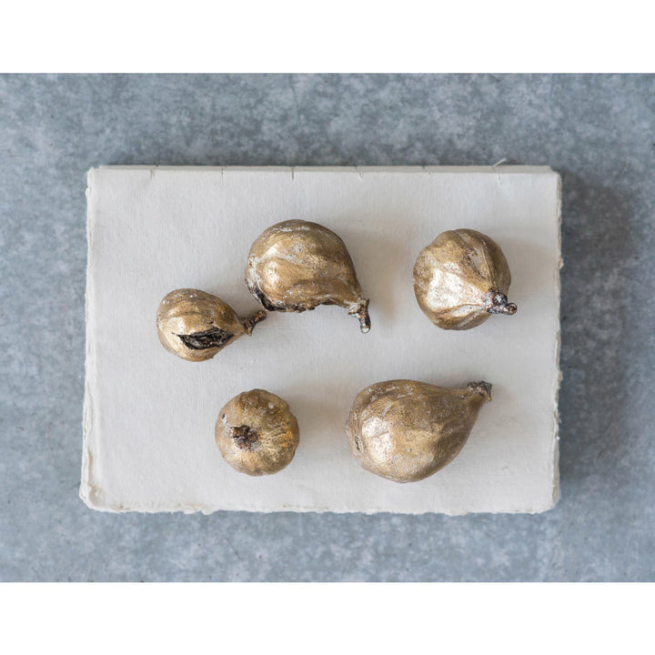 Antique Gold Resin Figs