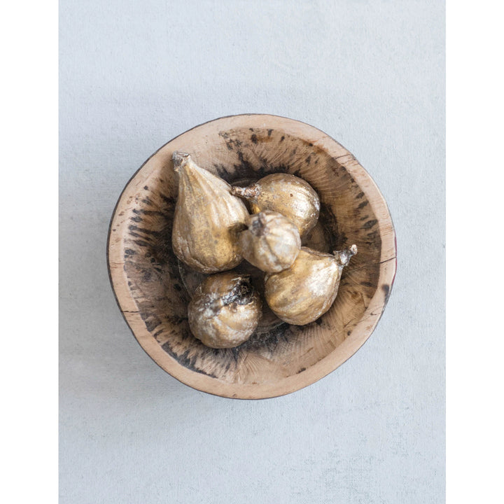 Antique Gold Resin Figs