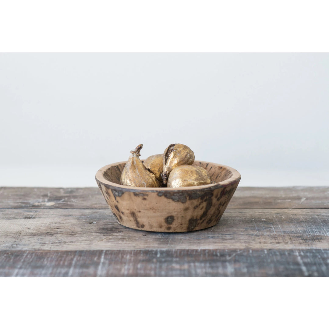 Antique Gold Resin Figs