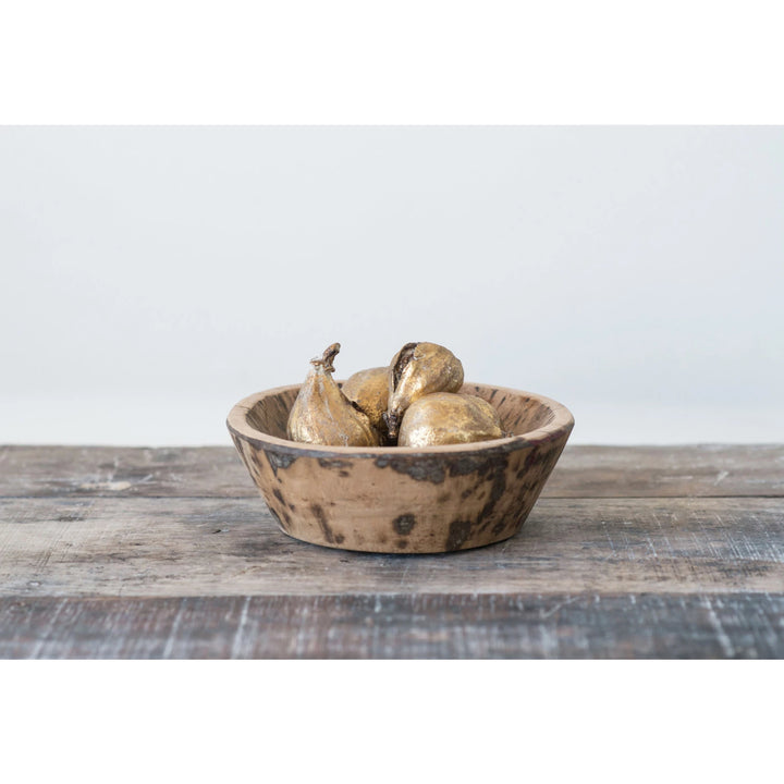 Antique Gold Resin Figs