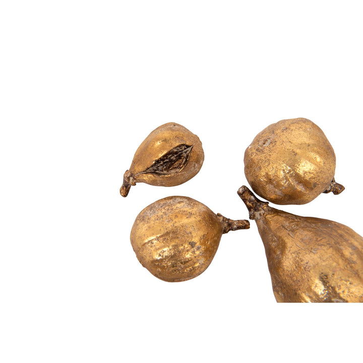 Antique Gold Resin Figs