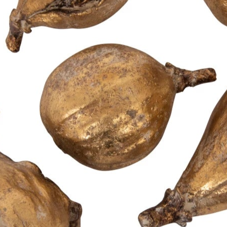 Antique Gold Resin Figs