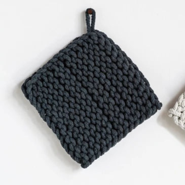 Cotton Crocheted Pot Holder, 8"