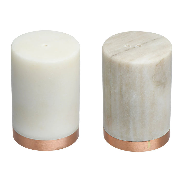 Marble + Copper Salt + Pepper Shakers