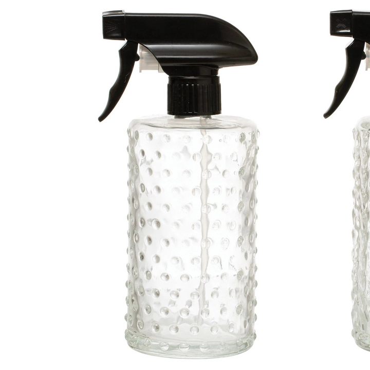 Embossed Glass Spray Bottle
