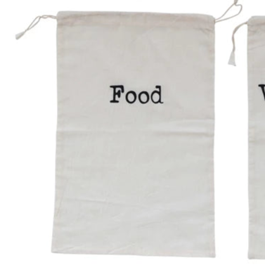 Produce Bags Drawstring Cotton Printed Reusable