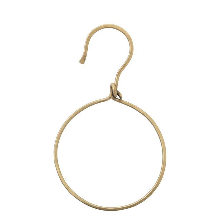 Brass Ring Towel Holder with Hook