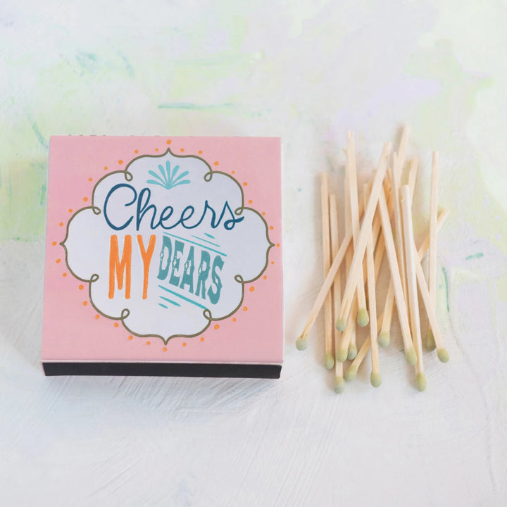 "Cheers My Dears" Safety Matches