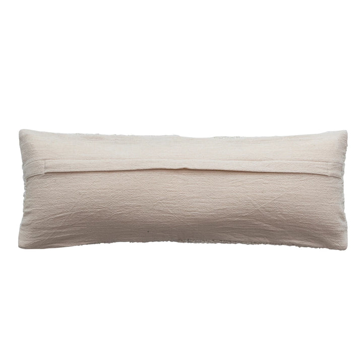 "Lake House" Wool + Cotton Lumbar Pillow 24" x 18"