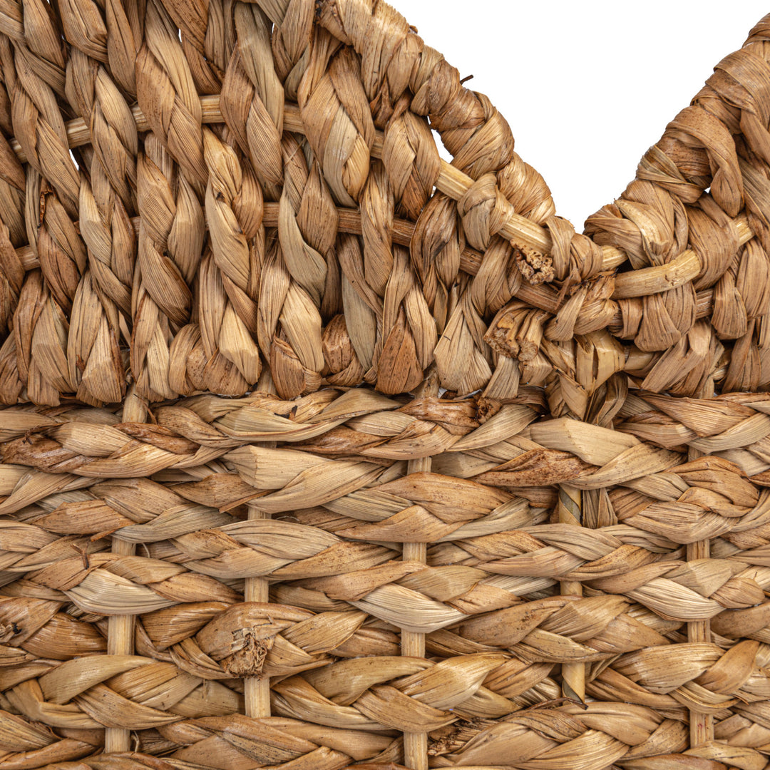 Braided Bankuan &amp; Rattan Scalloped Baskets