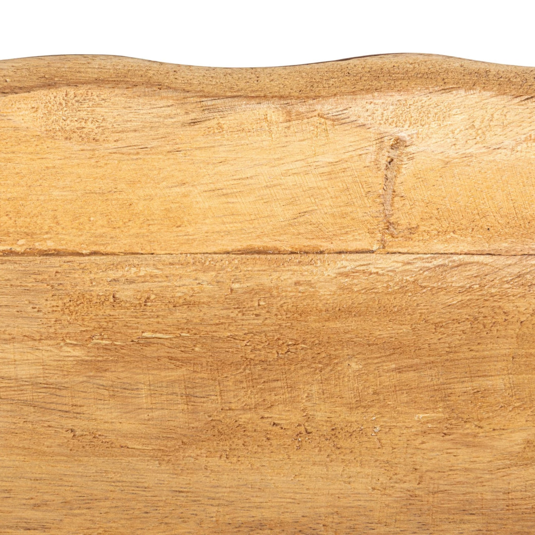Mango Wood Tray + Scalloped Edge