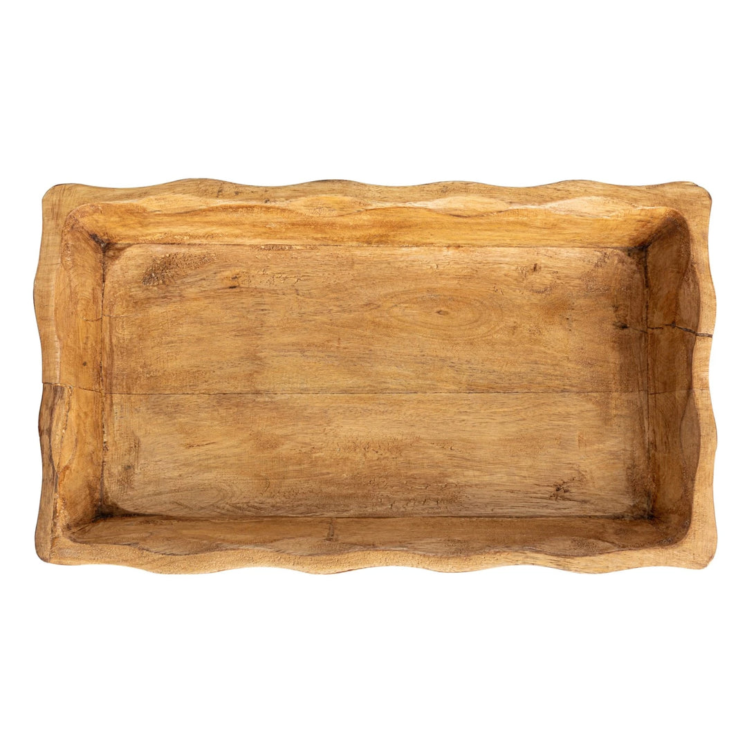 Mango Wood Tray + Scalloped Edge