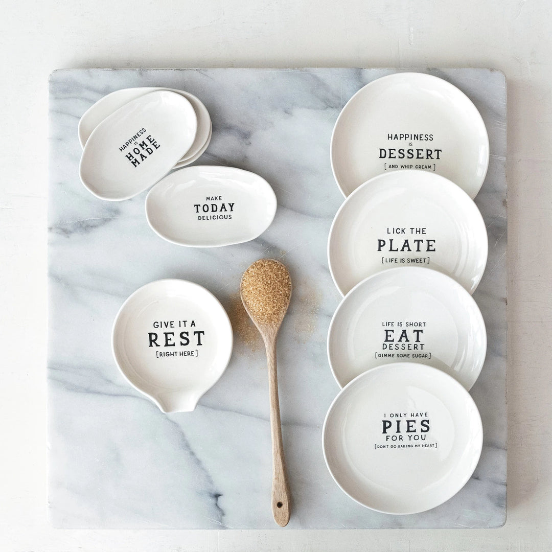 "Give it a rest" Stoneware Spoon Rest