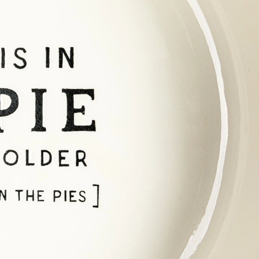 "Beauty is..." Stoneware Pie Dish 11.25"