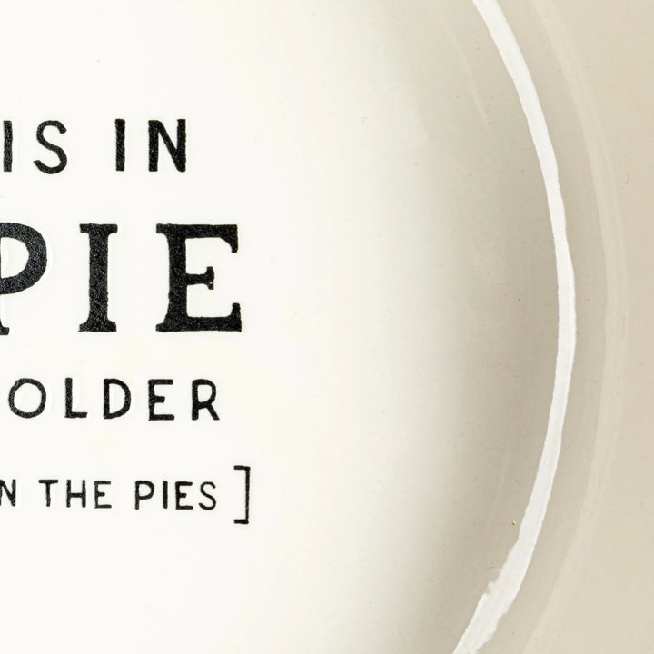 "Beauty is..." Stoneware Pie Dish 11.25"