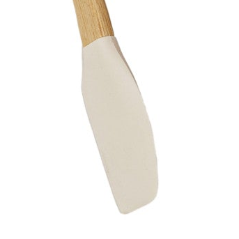 Mini Silicone &amp; Beech Wood Kitchen Utensils, Neutral Cooking Tools