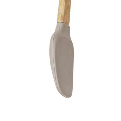 Mini Silicone &amp; Beech Wood Kitchen Utensils, Neutral Cooking Tools