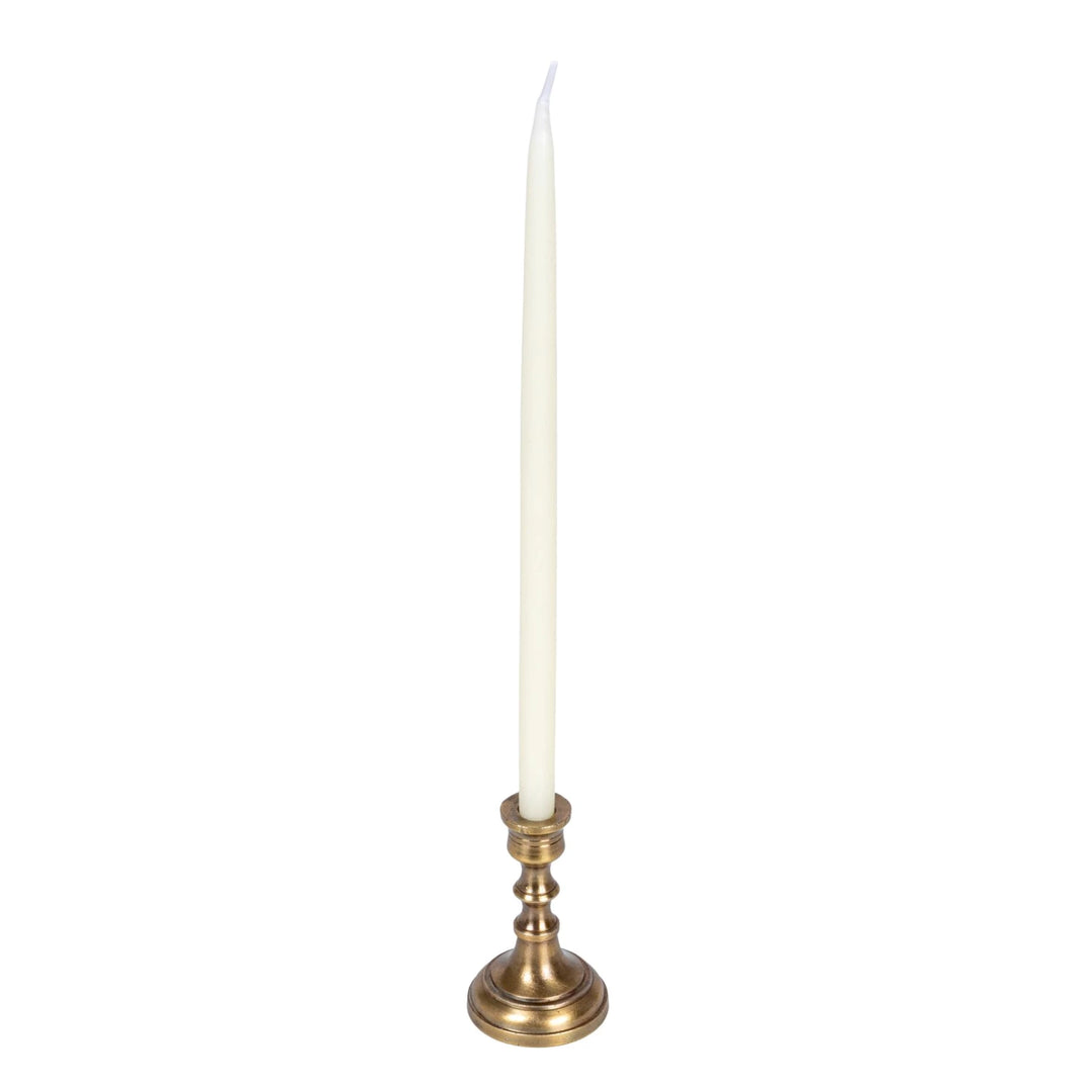 Antique Brass Finial Taper Holder