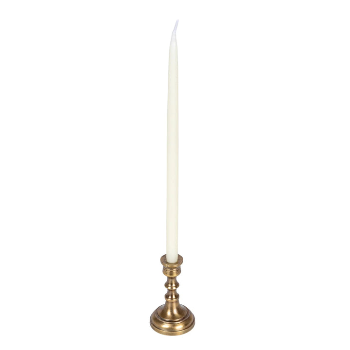 Antique Brass Finial Taper Holder