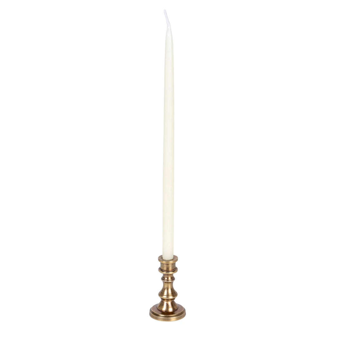 Antique Brass Finial Taper Holder