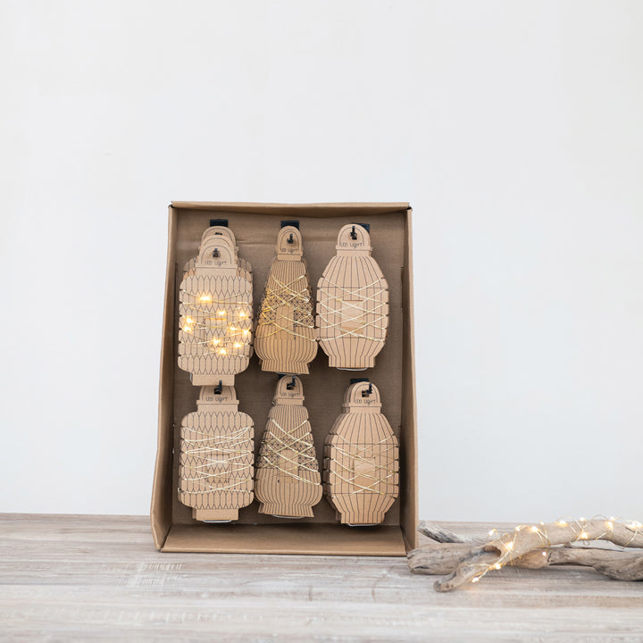 LED Paper Lantern String Lights – 86” Decorative Lights
