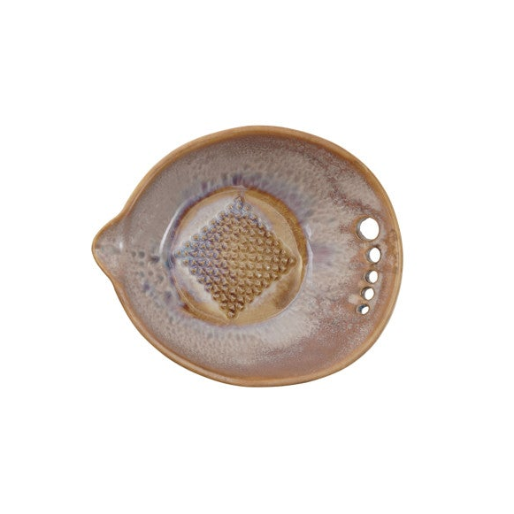 Stoneware Garlic + Ginger Grater Dishes with Herb Strippers