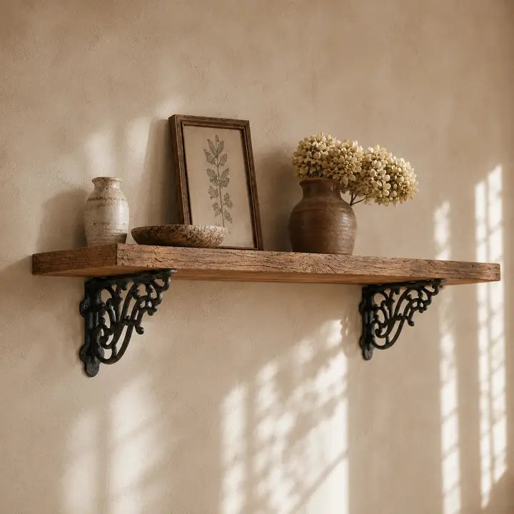 Vintage Scrollwork Cast Iron Shelf Bracket
