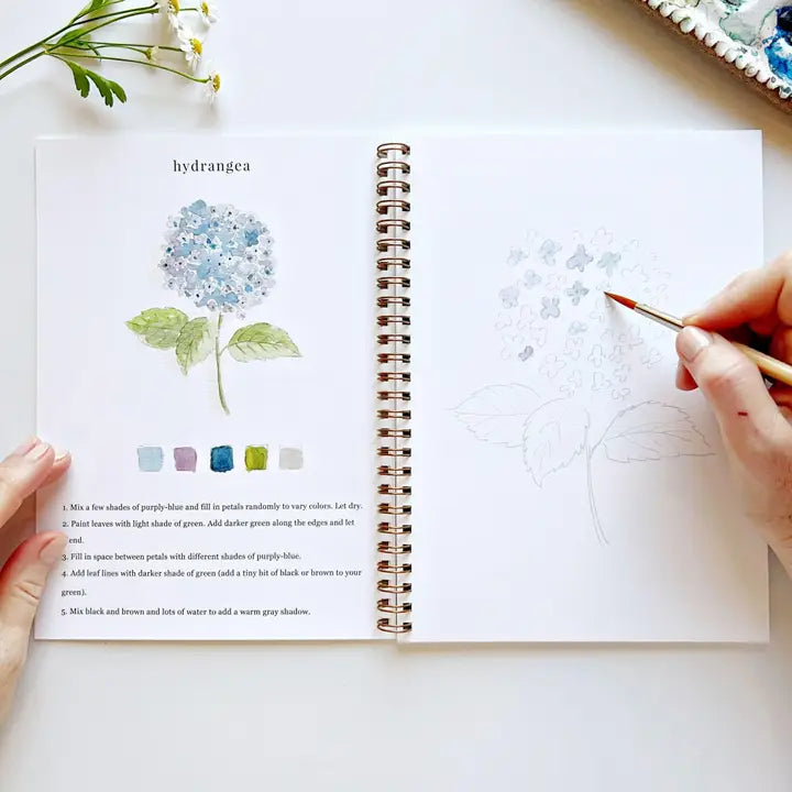 Watercolor Painting Workbooks, Step-by-Step Art Books