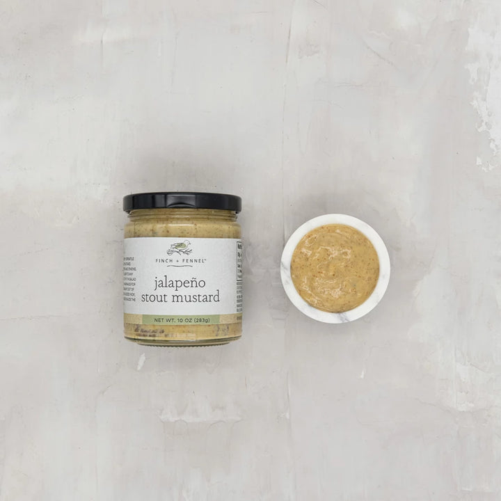 Finch + Fennel Jalapeno Stout Mustard, 10 oz