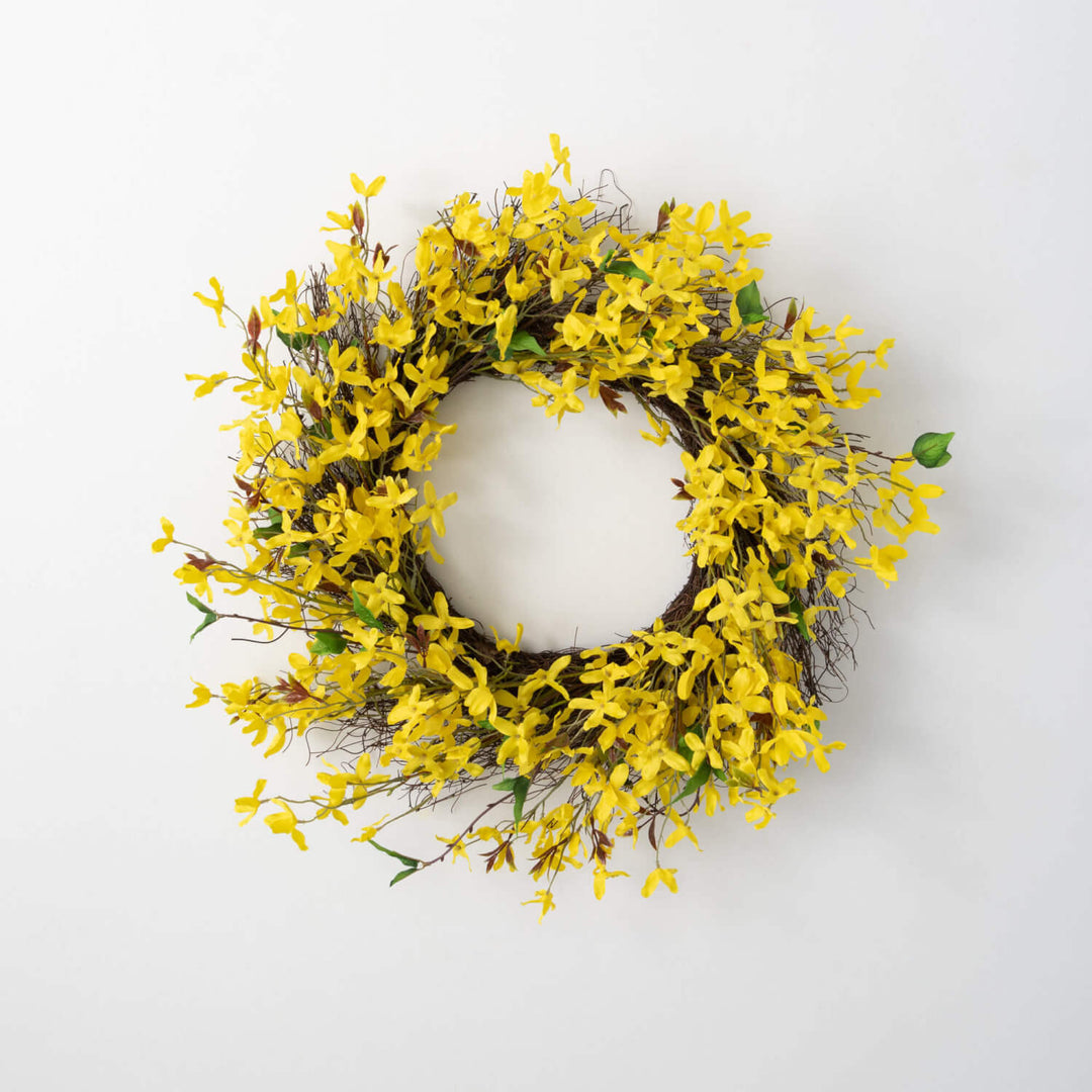 24" Forsythia + Twig Wreath