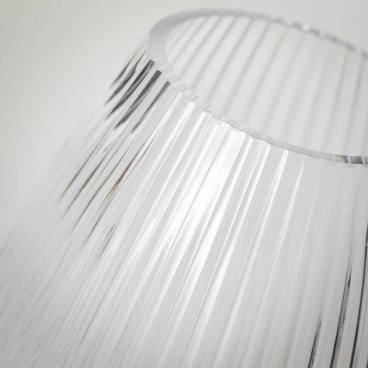 Ribbed Glass Vase