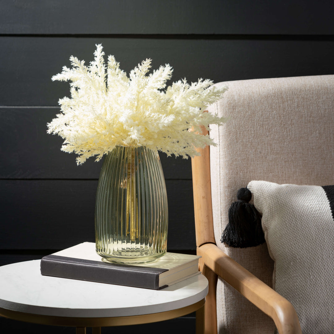 Ribbed Glass Vase