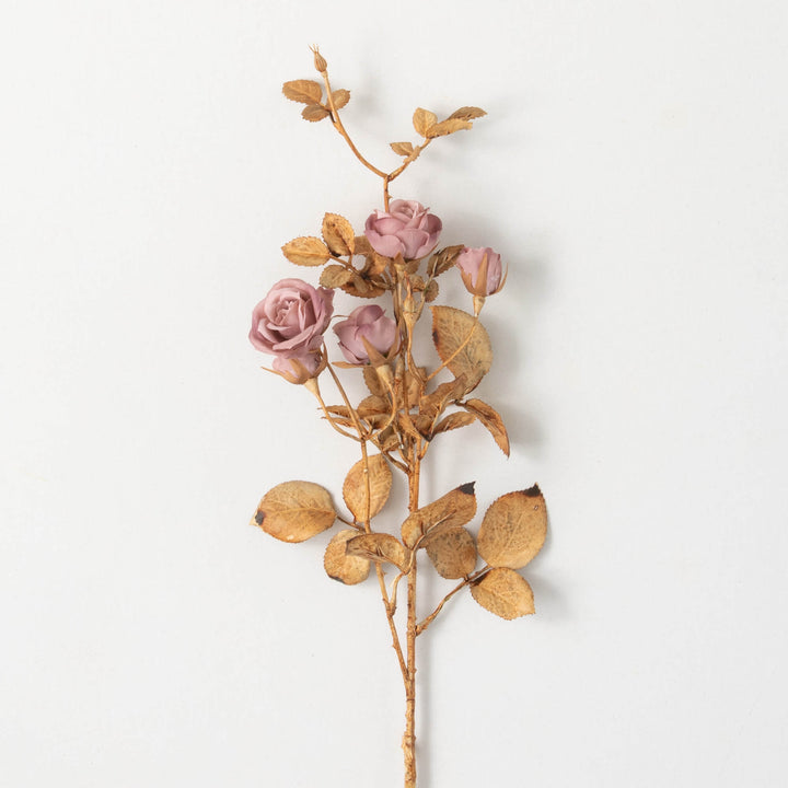 27" Blush Pink Multi-Bloom Rose Stem