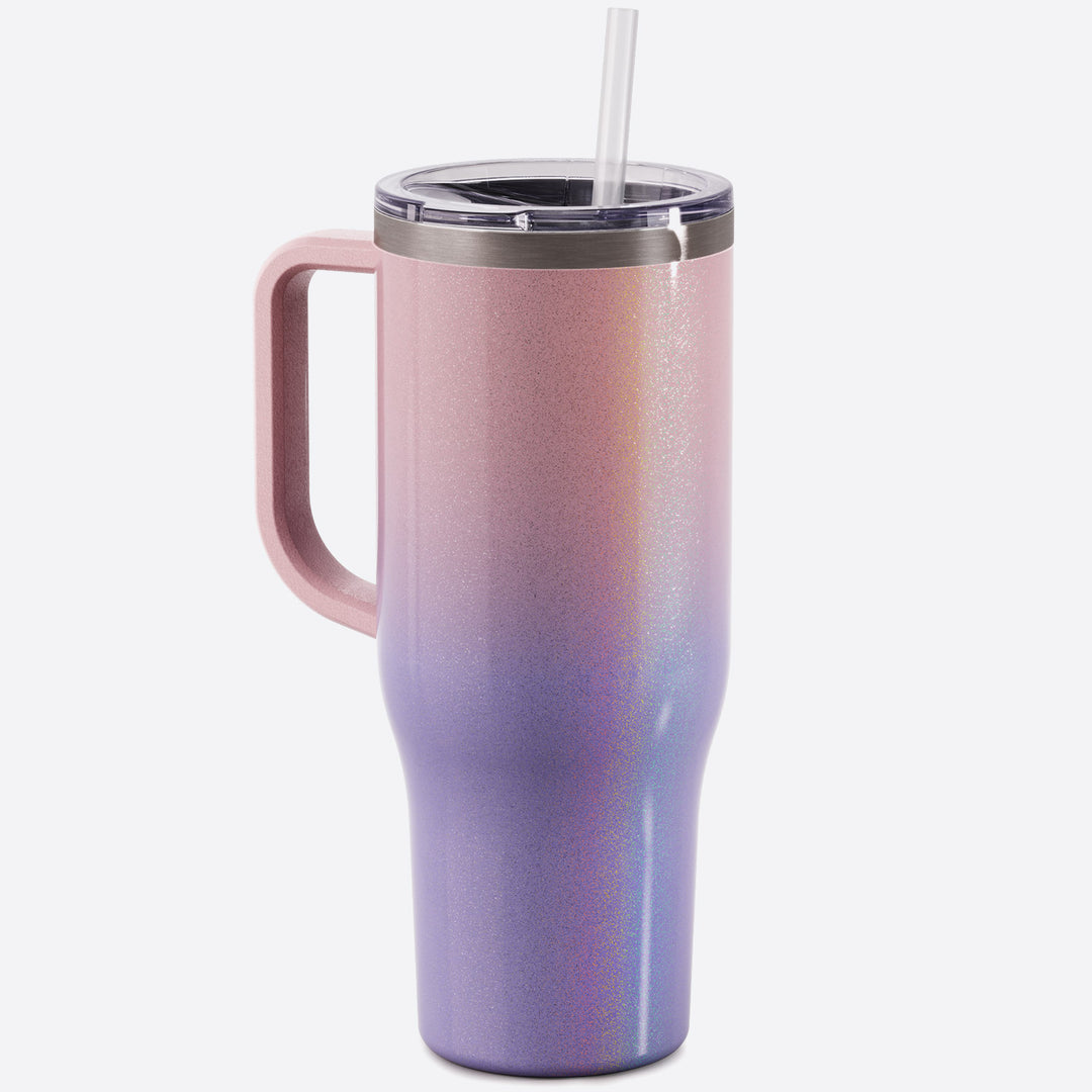 40 oz Tumbler with Handle, Screw Lid